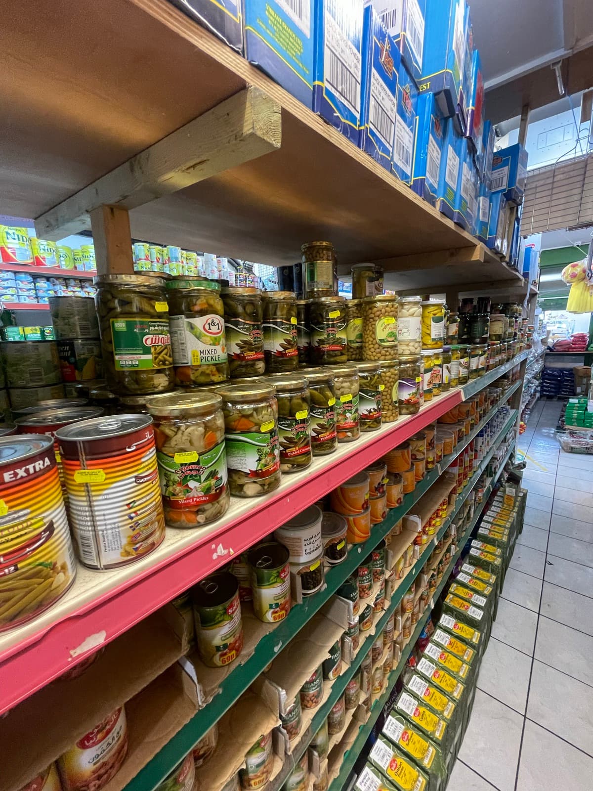 Canned & Tinned Goods on the shelves at Alhayat, 85–87 Lupus Street, Pimlico (photo 2)