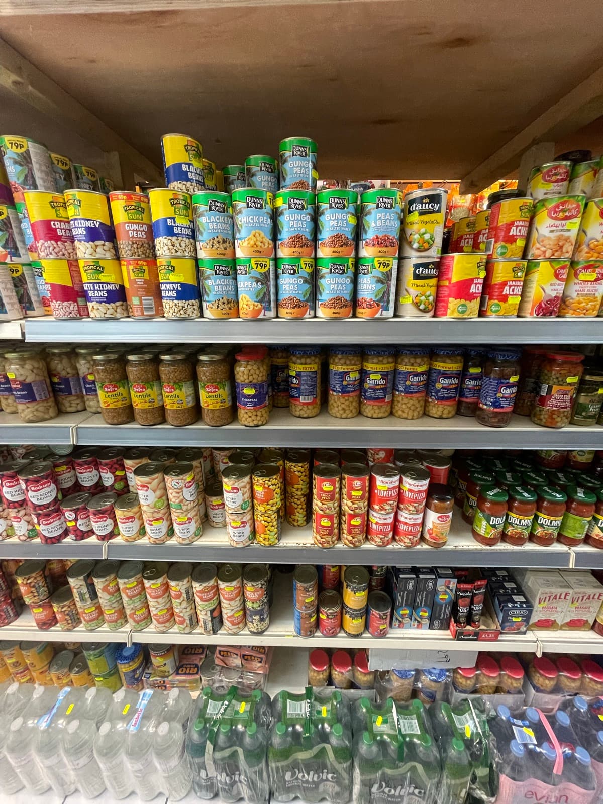 Canned & Tinned Goods on the shelves at Alhayat, 85–87 Lupus Street, Pimlico (photo 5)