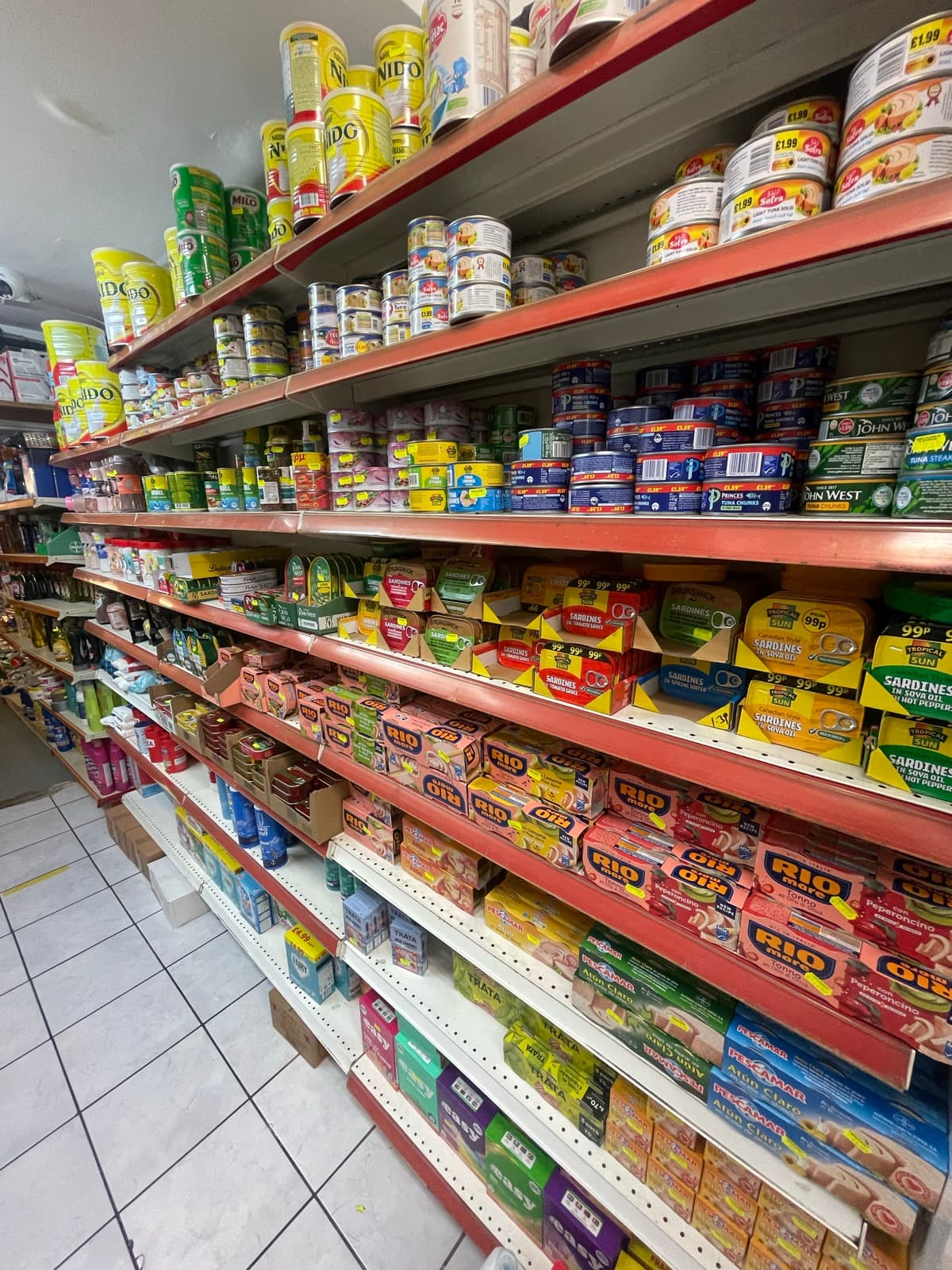 Canned & Tinned Goods on the shelves at Alhayat, 85–87 Lupus Street, Pimlico (photo 6)