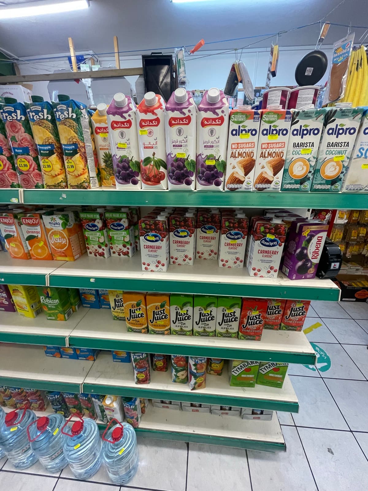 Juices & Soft Drinks on the shelves at Alhayat, 85–87 Lupus Street, Pimlico (photo 3)