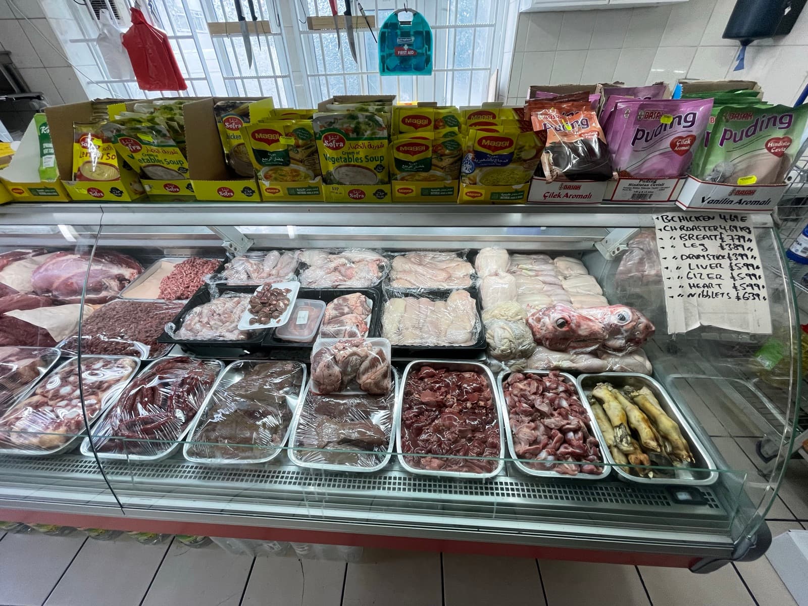 Meat & Poultry on the shelves at Alhayat, 85–87 Lupus Street, Pimlico (photo 5)