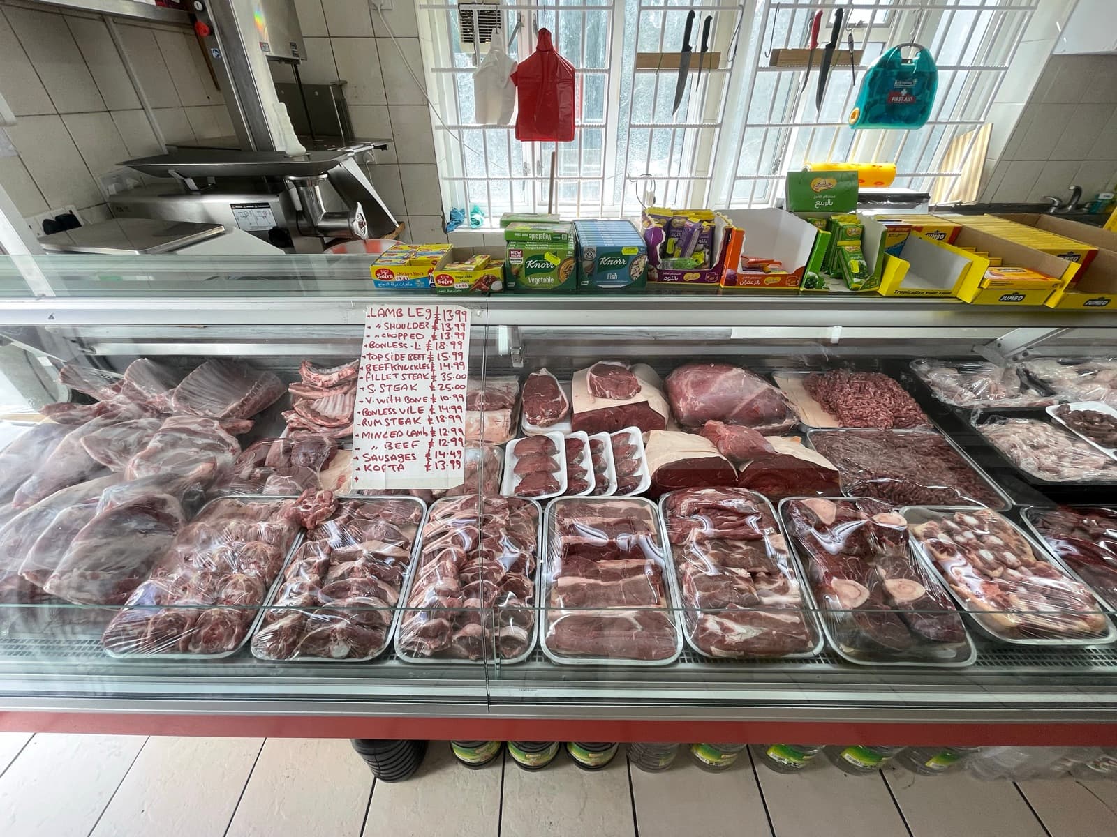 Meat & Poultry on the shelves at Alhayat, 85–87 Lupus Street, Pimlico (photo 7)