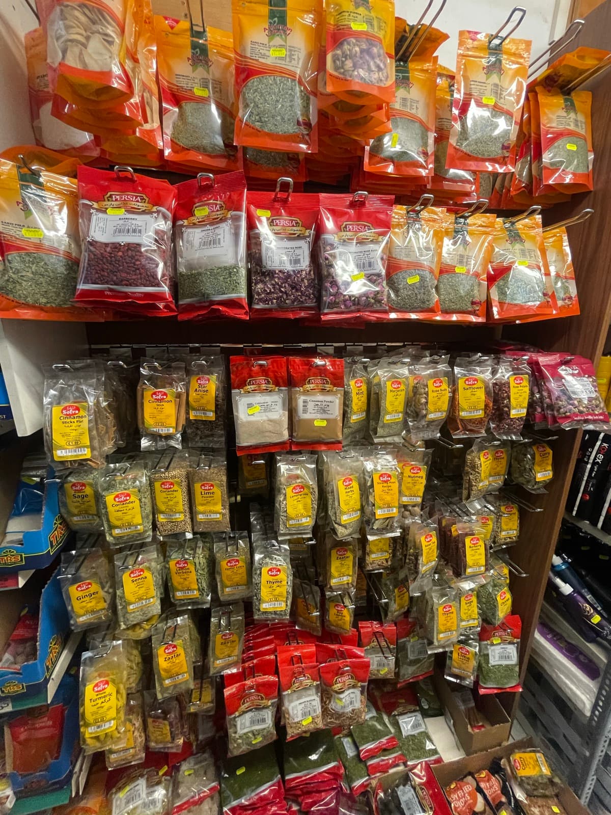 Spices & Seasonings on the shelves at Alhayat, 85–87 Lupus Street, Pimlico (photo 4)