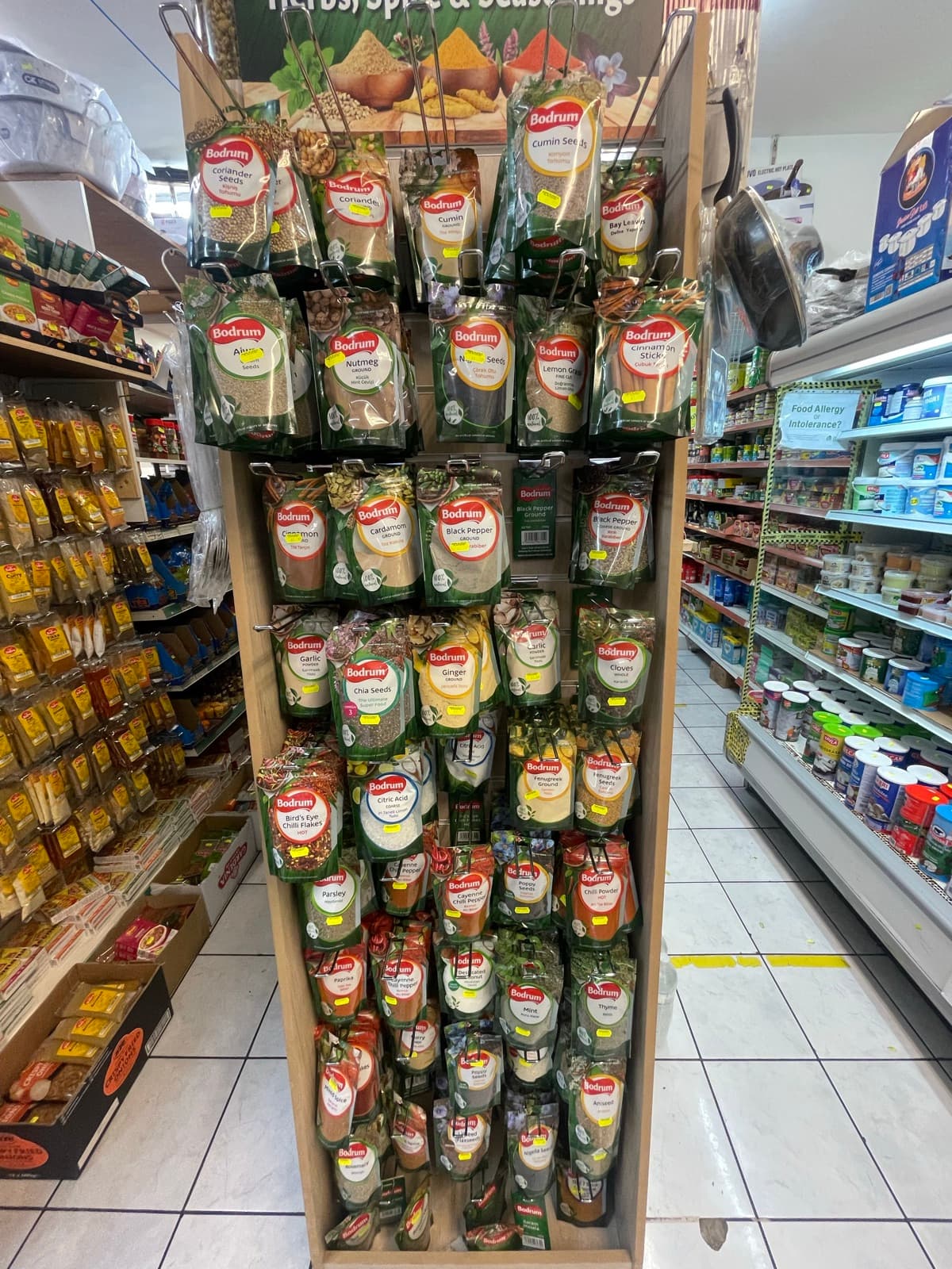 Spices & Seasonings on the shelves at Alhayat, 85–87 Lupus Street, Pimlico (photo 5)