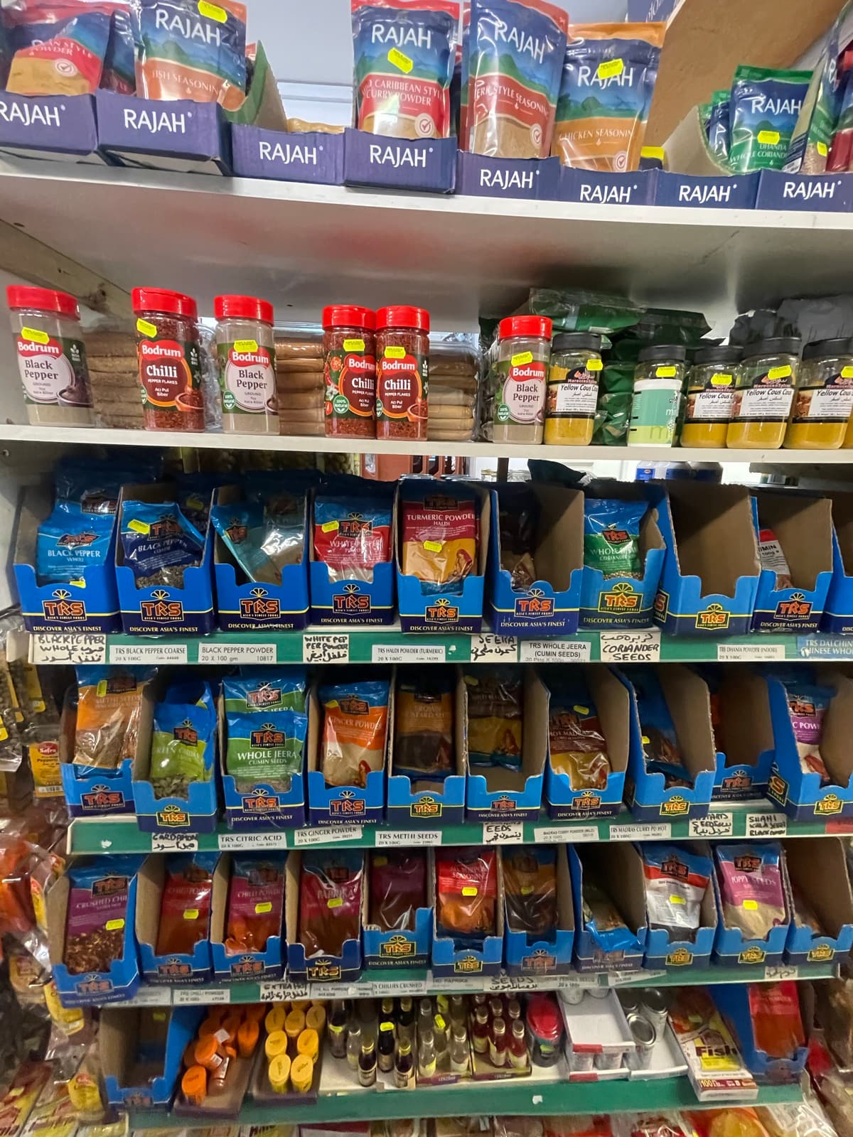 Spices & Seasonings on the shelves at Alhayat, 85–87 Lupus Street, Pimlico (photo 7)