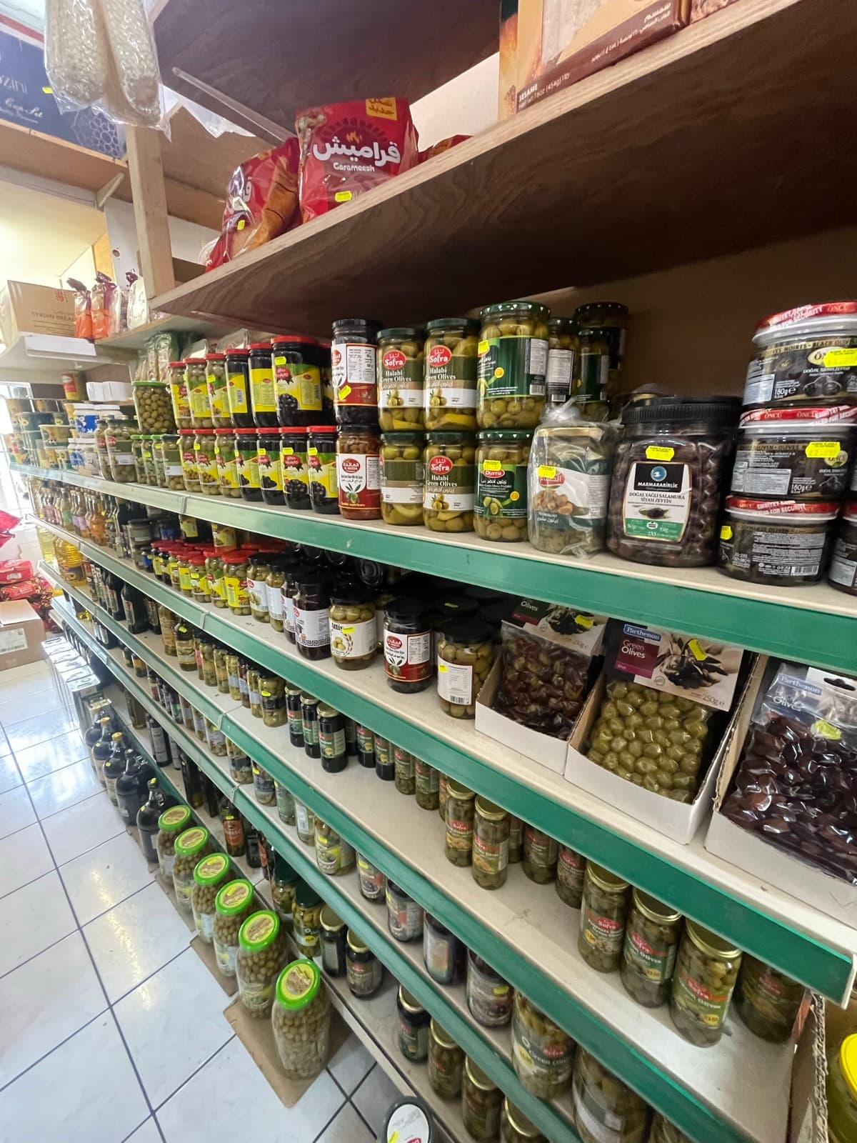 Pickles & Olives on the shelves at Alhayat, 85–87 Lupus Street, Pimlico (photo 2)